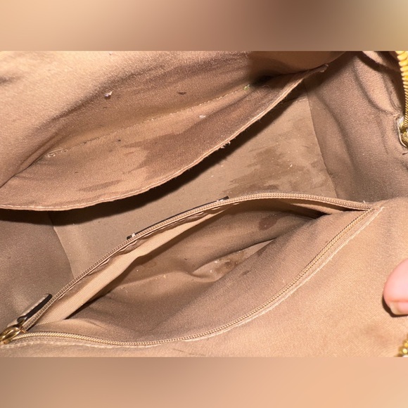 COACH Rowan White Gold Logo Bee Satchel Leather Canvas Crossbody Bag CH516 - Picture 10 of 11